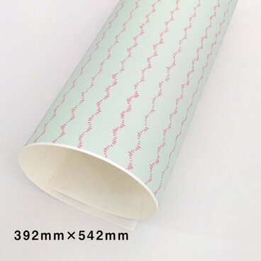 新だん紙＊ねじばなストライプ（皺紋のある高級紙・四つ切サイズ・夏）