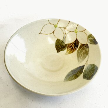 鉄絵6寸鉢「山法師」