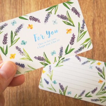 ラベンダーのミニカード