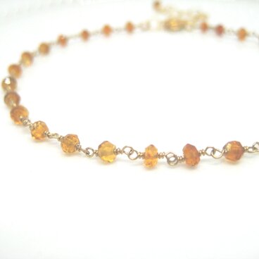 14KGF シトリンのブレスレット3⃣