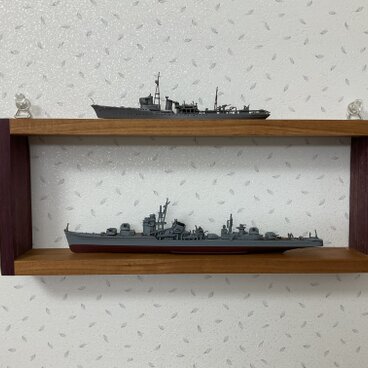 1/700 軍艦模型　駆逐艦クラス用　壁掛けラック　Oタイプ