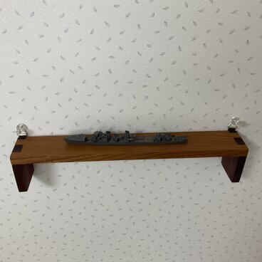 1/700 軍艦模型　駆逐艦クラス用　壁掛けラック　Nタイプ