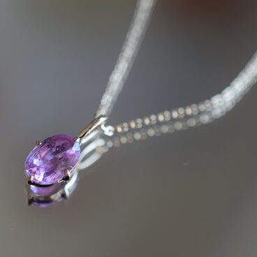 K9-14 非加熱 天然 サファイア 9金 ピンク ミャンマー産 K9 チャーム ネックレス ペンダント