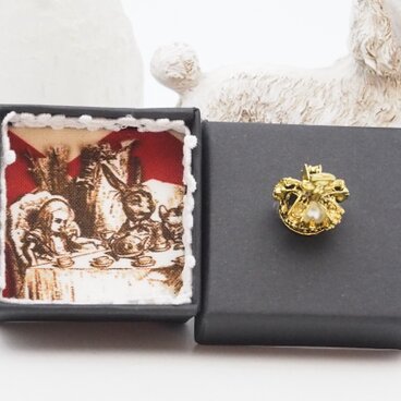 不思議の国のアリス（トランプ） 2・デコレーションした小物入れ（小）