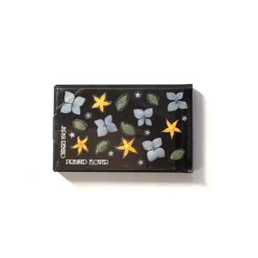 押し花コンパクトミラー