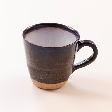 【和食器】マグカップ【陶芸】【ネイビー】【プレゼント】【お祝い】【ハンドメイド】