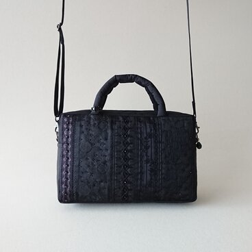 BLACK FRANCE RIBBON 2WAY MINI BAG