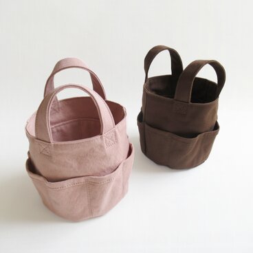 【受注生産】ツールバッグ　お裁縫かばん　ブラウン色