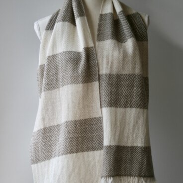 カシミヤシママフラー 230206