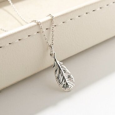 SILVER925　フェザーネックレス