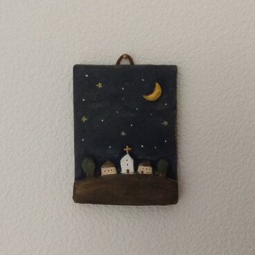 静かな夜　ちいさいかべかざり