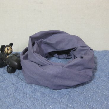 ダブルガーゼスヌード《タブグレー・二重》