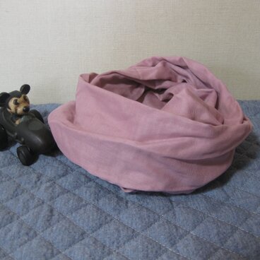 ダブルガーゼスヌード《ライラック・二重》