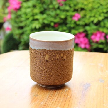 寿司湯吞（道化釉）