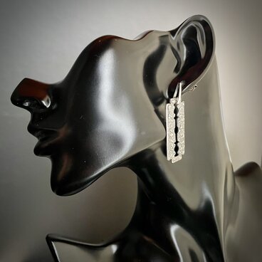 片耳ピアス-RAZOR（左耳用）　カミソリ　刃