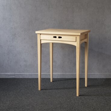 【受注制作】ドロワーズデスク　ブナの木　普通の高さ　ワークデスク