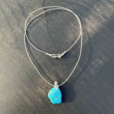 774-スリーピングビューティターコイズのネックレス②