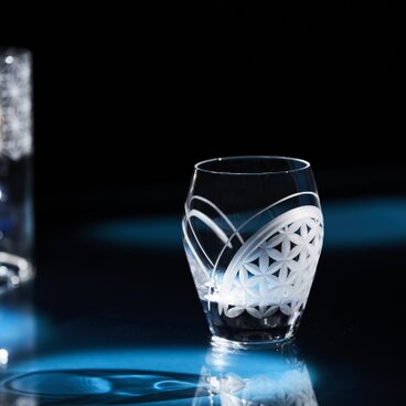「パワーグラス」東京切子ロックグラス　日本橋　フラワー・オブ・ライフ