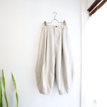 cotton corduroy zip squash pants (fog)