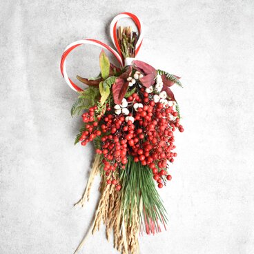 お正月飾り(松と南天)４