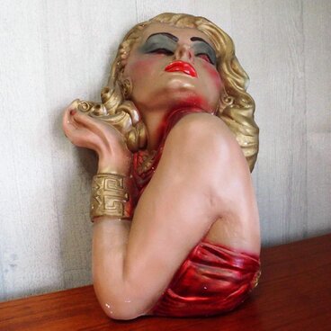 希少品　イングランド　アンティーク　石膏美人像