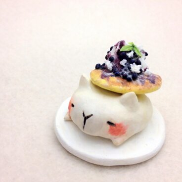 パンケーキアニマル添え ネコ