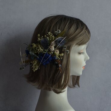 青のヘッドドレス