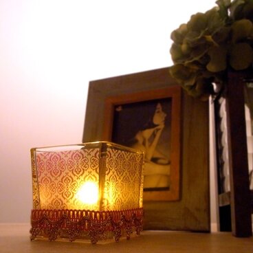 キャンドルグラス　ピンク-L size