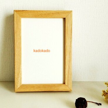 ポストカードサイズ 額縁｜栗材｜フレーム　フォトフレーム　北欧インテリア　受注制作