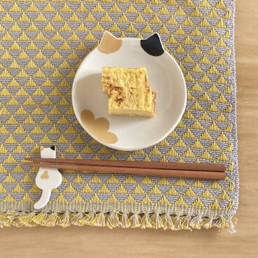 猫小皿２箸置２選べる！白猫、三毛猫、ハチワレ猫セット