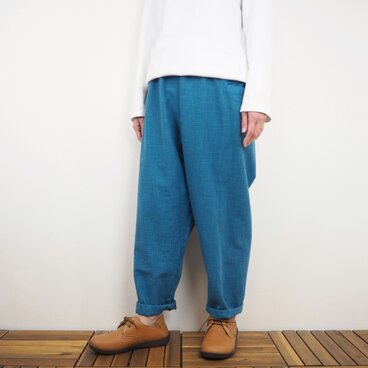 Furusuコンフォートパンツ（木綿 薄藍）【受注生産対応】