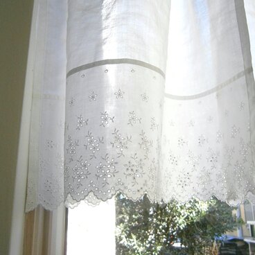 cutwork刺繍×ShirringCotton 小さなcaféstyle