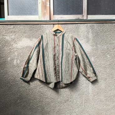 紬のブラウス　●59センチ丈●