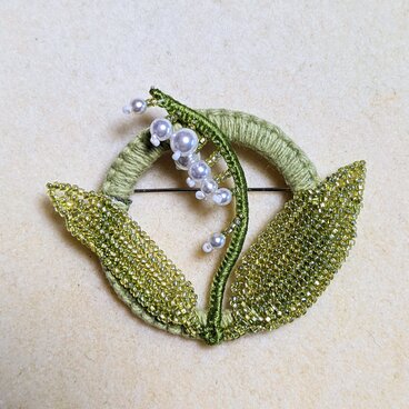 すずらんブローチA