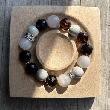 北投石とサゲニティックのブレスレット
