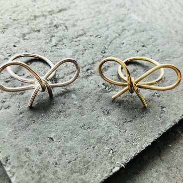 Silver リボンリング