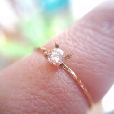 K18ブラウンダイヤリング　再販