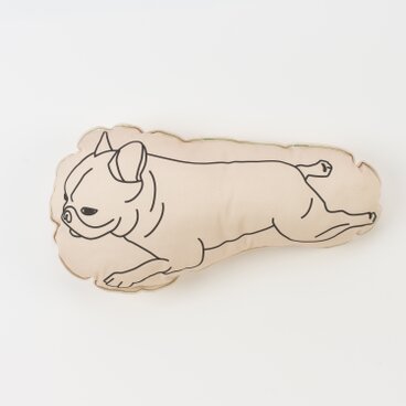 落ちブヒ クッション F（ベージュ）