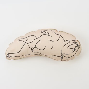 落ちブヒ クッション E（ベージュ）