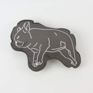 落ちブヒ クッション A（グレー）