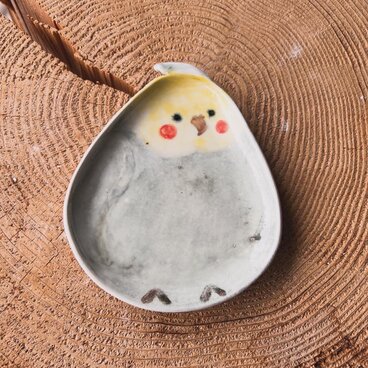 プレート皿・小皿【オカメインコ】