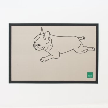 落ちブヒ ラバーマット F ベージュ