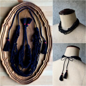 ネックレス＆ブレスのセット（黒）