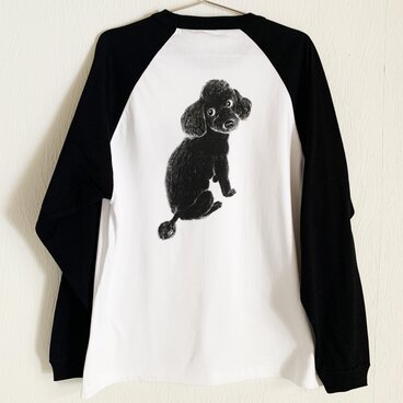 No.35 なあに？ラグランスリーブロングT シャツ