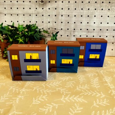 メモ帳がアパートになる☆ブロックメモ「ハイツ 待ち人」3色アソートセット