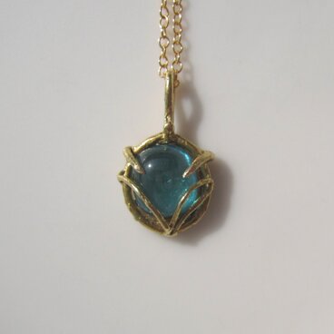 ミントブルートルマリンのネックレス