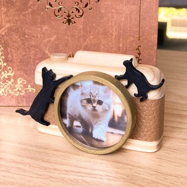 猫好きのお父さんへの父の日ギフトに！猫ちゃんマグネットフォトフレーム　