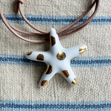 スターペンダント水玉ゴールド