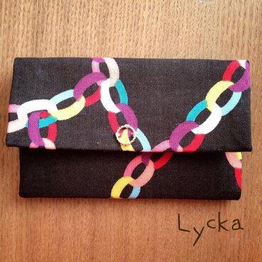 カード入れ・名刺入れ◎折り紙チェーン柄