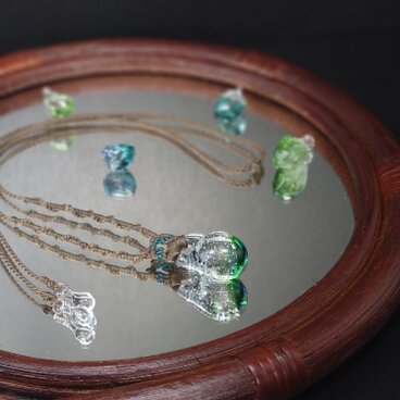 泡玉エピヌ/緑青(ペンダント)